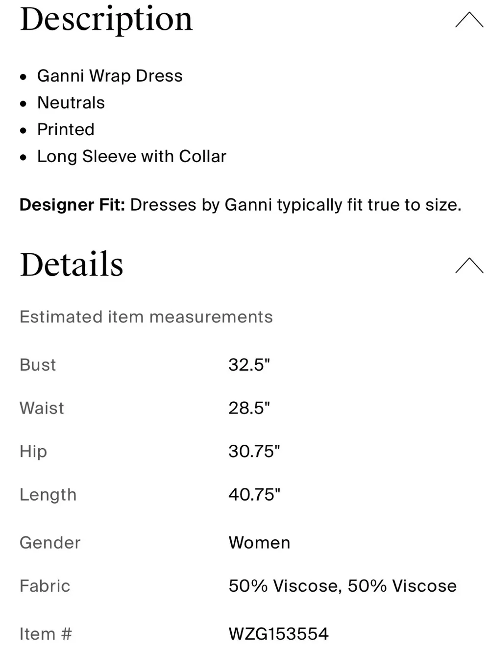 GANNI 🖤 Printed Crepe Wrap Dress